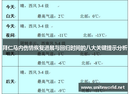 拜仁马内伤情恢复进展与回归时间的八大关键提示分析